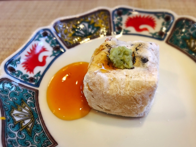 福岡博多懐石料理米八｜焼物のひと皿